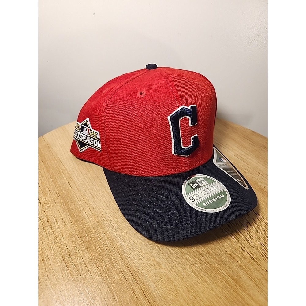 NEW Cleveland Guardians‎ New Era 2025 Postseason 9SEVENTY Stretch Snapback Hat